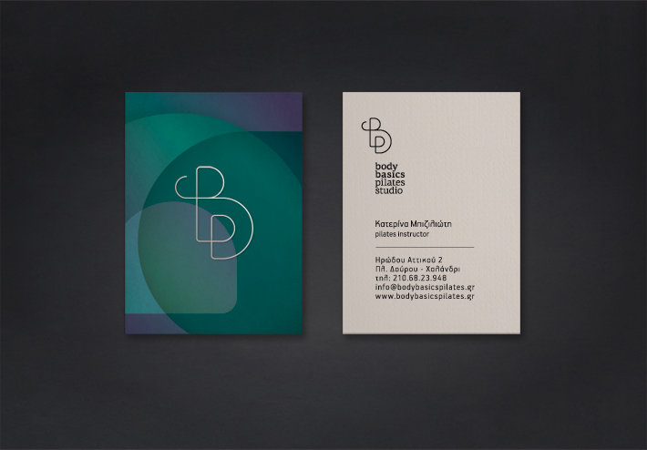 body basics pilates studio business cards